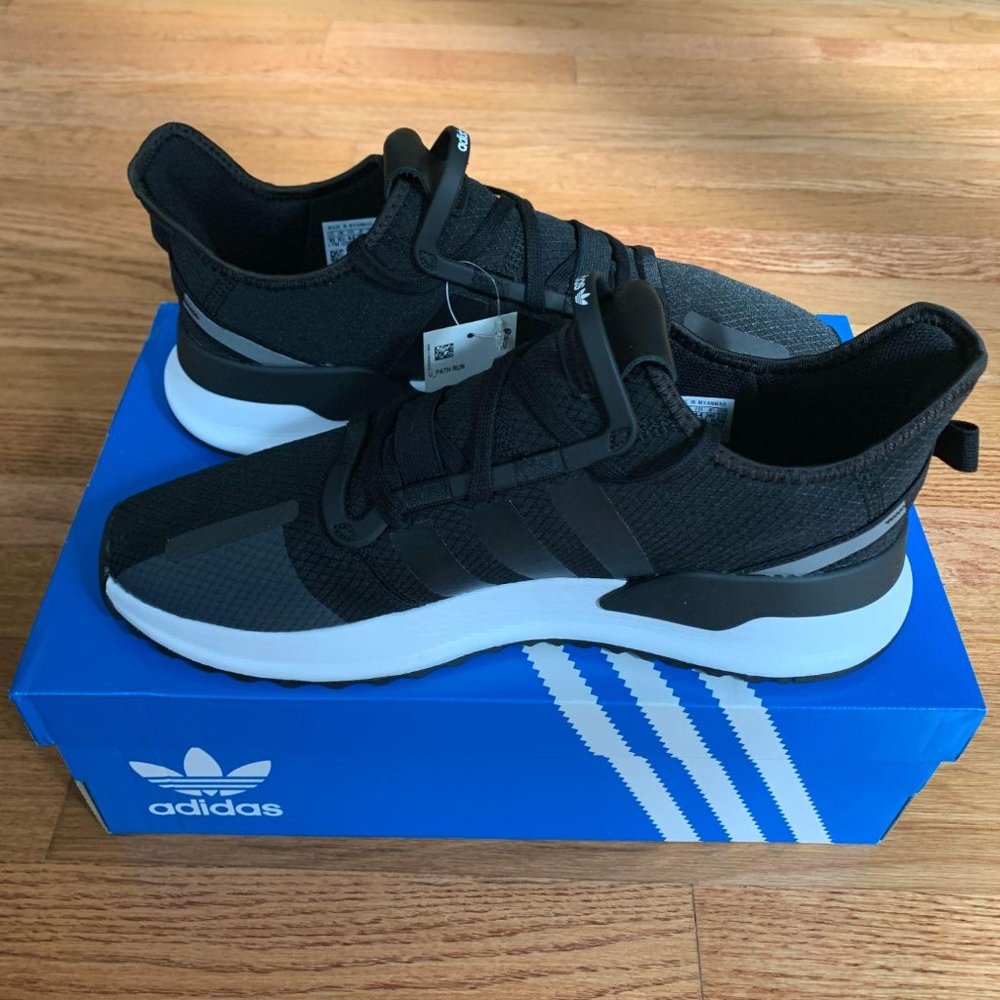 Adidas U Path Run Black / Cloud White Mens Shoes - Picture 2 of 7